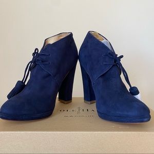 Cole Haan Chelsea Ankle Boot Navy Suede Size 6